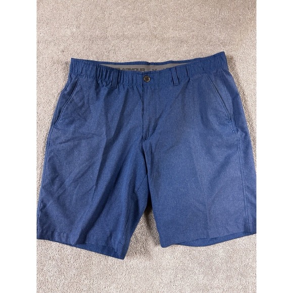 Under Armour Golf Shorts 38 Wicking Performance Polyester HeatGear Vented Euc‎ - Picture 1 of 11